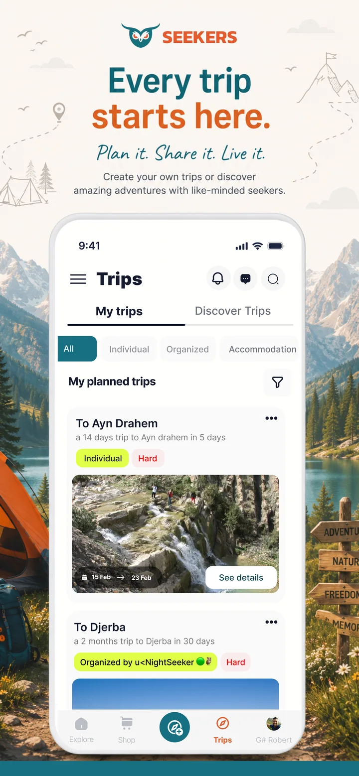 Every trip starts here: plan it, share it, live it